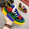 Fashion Mixed Color Casual Shoes Top Quality Leather Knit Sock Vintage Old Dad Designer Sneakers Stylish Dazzle Men Women Outdoor Basketball Running Sport Trainers