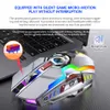 A5 Myszy Akumulator Wireless Gaming Mysz 2.4 GHz 1600DPI Silent Wireless Mouses 7 Keys USB Optical Game Backlight for Laptop Desktop PC