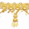 Indian Style 14K Gold Plated Metal Flower Belly Chains Dancing Summer Beach Sexy Body Women Jewelry