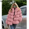 冬の女性豪華なフェイクフォックスファーコートプラスサイズスタンドファーカラー長袖ジャケット