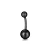 14G Givré En Acier Inoxydable Nombril Anneau Boule Colorée Nombril Anneaux Barbell pour Hommes Femmes Corps Piercing