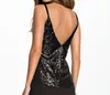 Bling Sequin Camisole Sexig Slim V-ringad Tanks Mode Dam Flickor Backless Camis Toppar T-shirts S-2xl