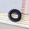 12 Farben Stoff Telefondraht Haarband gewickelt Tuch Design Pferdeschwanzhalter elastische Telefonschnur Linie Haargummi Haarschmuck M5549919