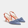 Kleidschuhe LMCAVASUN Damenschuhe spitze Zehen farblich passende Baotou-Stiletto-Sandalen Damen europäische und amerikanische flache M 220315