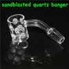smoking Wholesale 4mm Thick flat Quartz Banger Clear Joint 10mm 14mm 18mm Male Female Quarts Bangers Domeless Nails For oil dab rig