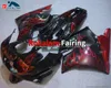 ABS Fit Fit dla Honda CBR600 F2 1991-1994 Red Flame Black Motorcycle Fairings 1991 1992 1993 1994 Zestaw tworzyw sztucznych