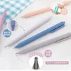 Stylos à gel 5pcs ensembles de crème glacée presse 0.5mm stylo grande capacité étudiant examen ins simple noir