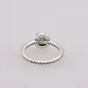 Новое настоящее кольцо из стерлингового серебра 925 пробы с CZ бриллиантом в оригинальной коробке, подходящий стиль, обручальное кольцо, ювелирные изделия для женщин и девочек AA15215073