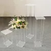 현대 맑은 크리스탈 꽃 스탠드 장식 꽃꽂이 웨딩 파티 이벤트 장식에 대 한 장식 꽃꽂이 Senyu921