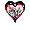 10 pièces 18 pouces Te Amo thème espagnol ballons en aluminium je t'aime TE QUIERO MUCHO coeur ballon mariage saint valentin fête décoration