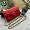 2020 Новая роскошь дизайнерская сумка женские цепные сумки на плечо мода повседневный бренд Crossbody сумка 517
