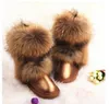 New Fashion Big Fur Woman Snow Lady Winter Genuine Cowhide Leather Midcalf Warm Women Boots Shoes Y200115 GAI GAI GAI