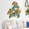 Ginkgo blad vägg klistermärke natur växt hem möbler dekal estetiska rum dekor pegatinas