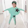 Set di vestiti per ragazze Autunno Primavera Manica lunga Top + Pantaloni 2 pezzi Tuta Set di abbigliamento per bambini Abbigliamento per bambini 4 5 6 7 8 anni 211224