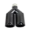 Dual Carbon Fiber Schwarz Edelstahl Universal M Performance Carbon Fiber Auspuffspitzen Endrohre Schalldämpferspitzen für BMW1777