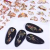1pc Holographic 3D Butterfly Nail Art Stickers Adhesive Sliders coloré DIY Golden Nail Transfer Decals Foils Wraps Decorations8619899