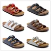 Florida Summer Mens Cork slippers Womens Beach Slide Sandals Ladies Comfort Casual Shoes Print Leather Flat slippers fashion luxury designer trainers 34-47