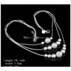 Mode Frauen Schmuck Sets 925 Silber Überzogene Quaste Anhänger Ohrringe Halskette Set Valentinstag Geschenk Hochzeit Statement Schmuck 9O86T