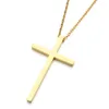 Stainless steel Jesus Cross pendant necklace Simple women men fashion jewelry will and sandy
