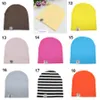 Chapeau bébé couleur solide nouveau-né en tête de casquette de coton pouf pouf congénulant chapeaux de bandeau pour tout-petit accessoires de boutique M1099409069