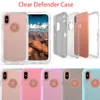 Clear Defender Phone Cases for iPhone 13 12 Mini 11 Pro X XS Max XR 6 6S 7 8 Plus S20 Ultra S10 S10E S8 + Note 20 8 9 10 Plus