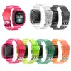 Siames Clear Straps Band com estojo transparente pulseira Bandas para Fitbit Sense Versa 3 Strap Substituição Plástica Loop Watchband Acessórios