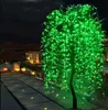 Trädgårdsdekorationer LED Konstgjord Willow Weeping Tree Light Outdoor Använd H 2m / 1152LEDS Höjd Rainproof Juldekorationsträd