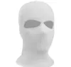 Masque de couverture de visage de couleur pure 3 trous Balaclava Knit Winter Ski Cycling Mask Warmer Scarf extérieur Jllilo Sinabag6693259