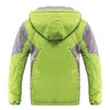 Donsjas Winter Warme Fleece Gevoerde Dikke Kinderjas Waterdicht Contrast Afneembare Capuchon Rits Meisjes Jongens Jassen Kinderoutfits 3-12 Jaar 221007