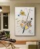 Wassily Kandinsky Ölgemälde klassische Cansva Kunst Wand Poster und Aufkleber handgemachte Ölgemälde für Wohnzimmer Schlafzimmer Dekor LJ201128