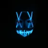 Holiday Supplies Decorations Mask Portable PVC Halloween Party Cosplay Costume Low Power Consumption Lyse LED Mask T200907