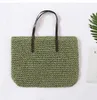 Straw Woven Bag New Beach Bags Shoulder Womens Bag Japan och Sydkorea Enkel fritidsresa