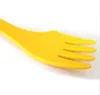 Tuinhuis 3 in 1 lepel vork cutter reizen camping wandelen picknick gebruiksvoorwerpen plastic spork combo reizen gadget bestek tafelgerei