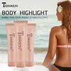 Teyyason Face Body Makeup Highlighter Bronzersブロンザーグロー輪郭輪郭明るいシマーイルミネーターハイライトクリーム3色1840783