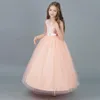 Girl039s klänningar spetsar 514 år barn dresess för flickor bröllop tyll lång tjej klänning prinsessan fest pageant formell klänning tonåring c6414620