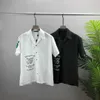 2021SS Printemps et d'été Nouveau coton de haute qualité Impression de coton à manches courtes Couche de cou rond T-shirt Taille: M-L-XL-XXL-XXXL Couleur: Blanc noir BT4HTRG8
