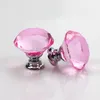 Diğer Mücevher Bulguları Bileşenler Knob vidası moda 30mm elmas kristal cam kapı düğmeleri der dolap mobilya saplı aksesuarlar damla d