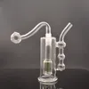 El vidrio más barato Bong Hookahs Reciclador Plataformas petrolíferas Pipas para fumar Chicha Ashcatcher Bongs Cubilete Dab con tubos de quemador de aceite Banger macho de 10 mm