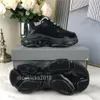 Men Women Casual Shoes Paris Clear Sole Crystal Bottom Triple-S Leisure Shoes Dad Shoes Platform Triple S Sneakers Neon Green