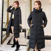 Direktförsäljning Full Korean Long Lady's Coat Thicked Padded Jacket Winter Down Parka Women Jacket YY1513 201126