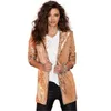 Otoño Mujeres Lentejuelas Blazers Chaqueta Oro Bling Plata Negro Manga larga Elegante Traje Abrigo Night Club Glitter Shiny Punk Outwear 201114