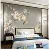 Moderne minimalistische bloem wallpapers sofa tv achtergrond muur muurschildering 3d landschap behang