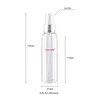 150 ml de cuello de plata contenedor de plástico con pulverizador de bomba 150cc PET aislamiento de perfume de perfume blanco transparente azul marrón 12pcs / lothigh qualtit