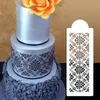 Tårta verktyg kunglig damastast stencil plastkonst sidokonstruktion gräns stencils set