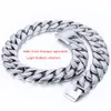 31mm 316L rostfritt stål Mens Boys Super Heavy Silver Color Chain Curb Necklace hela gåva smycken LHHN35 201013343O