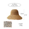 Summer Fashion women Straw Hat Lady Summer Sun Hat Visor cap Panama Style Bucket Cap Strawhat Beach Hat Outdoor girl cap Y200602