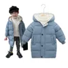 Abrigo de invierno para niños Chaqueta de invierno para bebés Niños Niñas Parka con relleno de algodón Abrigos Espesar Chaquetas largas y cálidas Ropa de abrigo para niños LJ201203