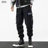 Streetwear Men's Multi Pockets Cargo Harem Pants Hip Hop Casual Man Track Pants Joggers Trousers Fashion Harajuku Men Pants 201130