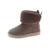 Frauen Stiefel Winter Schnee Weibliche Duantong Warme Spitze Flache mit Schuhe Botas Mujer Verkauf 220114