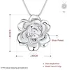 Pendant Necklaces Bohemian Women Floating Charm Statement Pendants Friends Flower Chain Necklace Enamel White Color Jewelry Collie270r